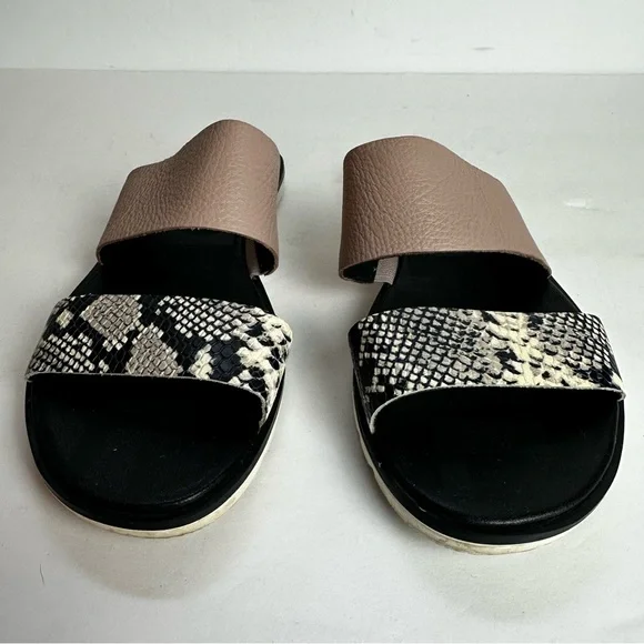 Sorel Ella II Sandals Women's Size 6 EU 37 Shoes Pink Tan Snakeskin Beach Travel - Picture 6 of 9